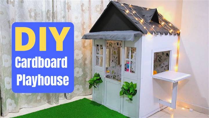 How to Make a Cardboard Playhouse