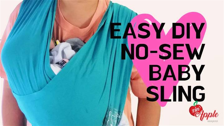 No Sew Baby Sling With T Shirts