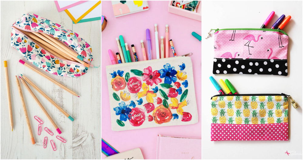 8 CUTE AND EASY DIY PENCIL POUCHES TO RING IIN BACK TO SCHOOL