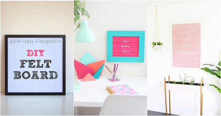 16 Creative DIY Felt Board Ideas - homemade felt boards