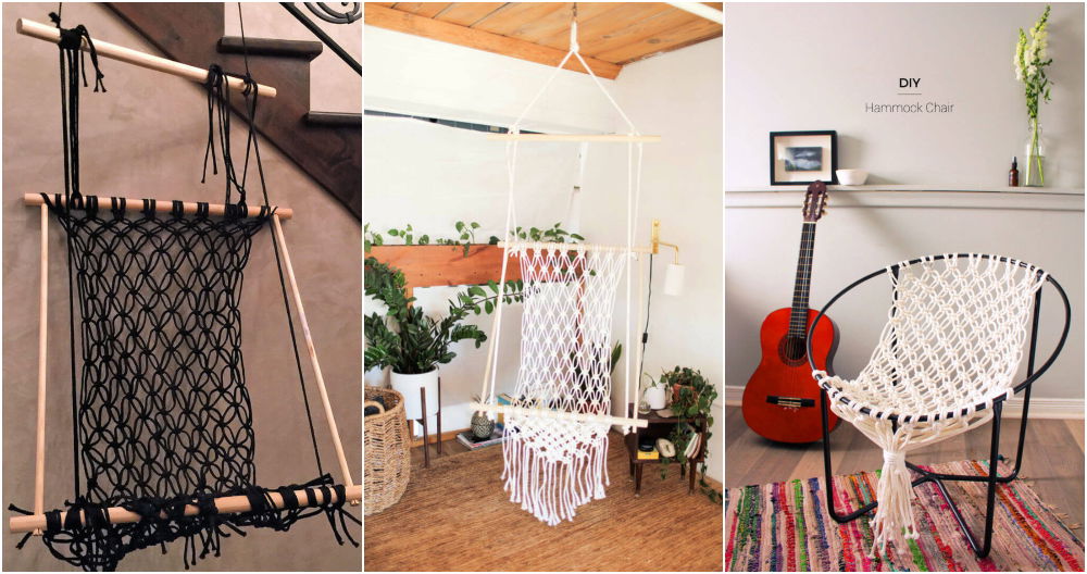 diy macrame hammock ideas10 DIY Macrame Hammock Patterns: DIY Macrame Chair