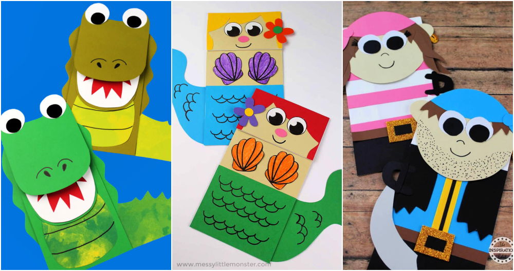 20 Paper Bag Puppets with Free Printable Templates