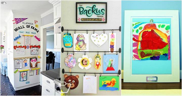 50 Kids Art Display Ideas to Enjoy Your Children's Artwork