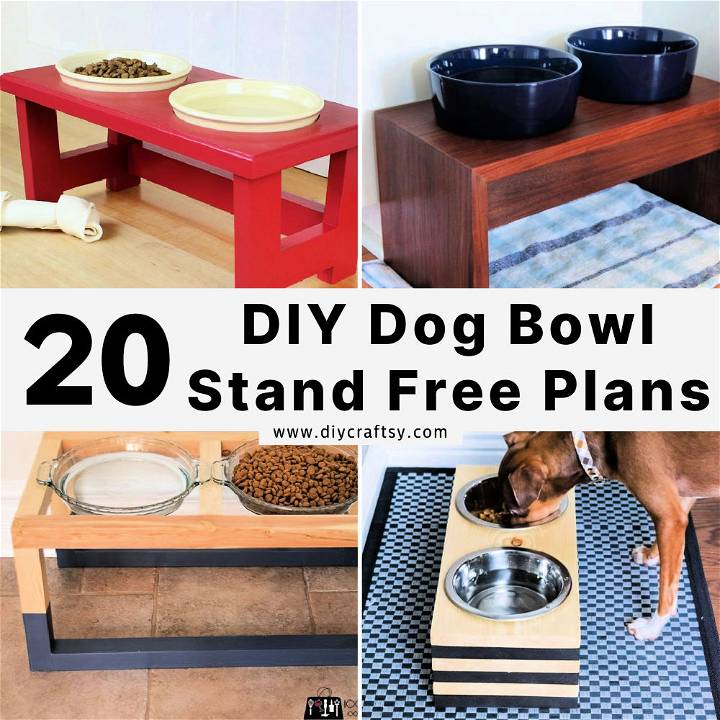 dog bowl stand plans