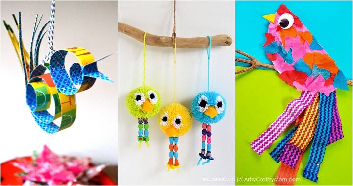 35 Fun Bird Crafts for Kids, Preschoolers and Toddlers