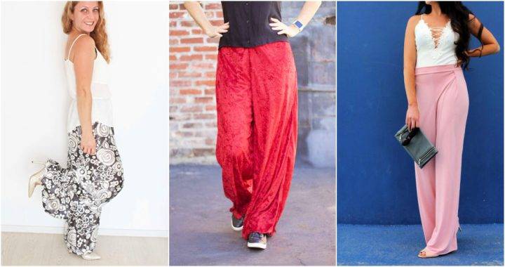 10 Free Wide Leg Palazzo Pants Sewing Pattern