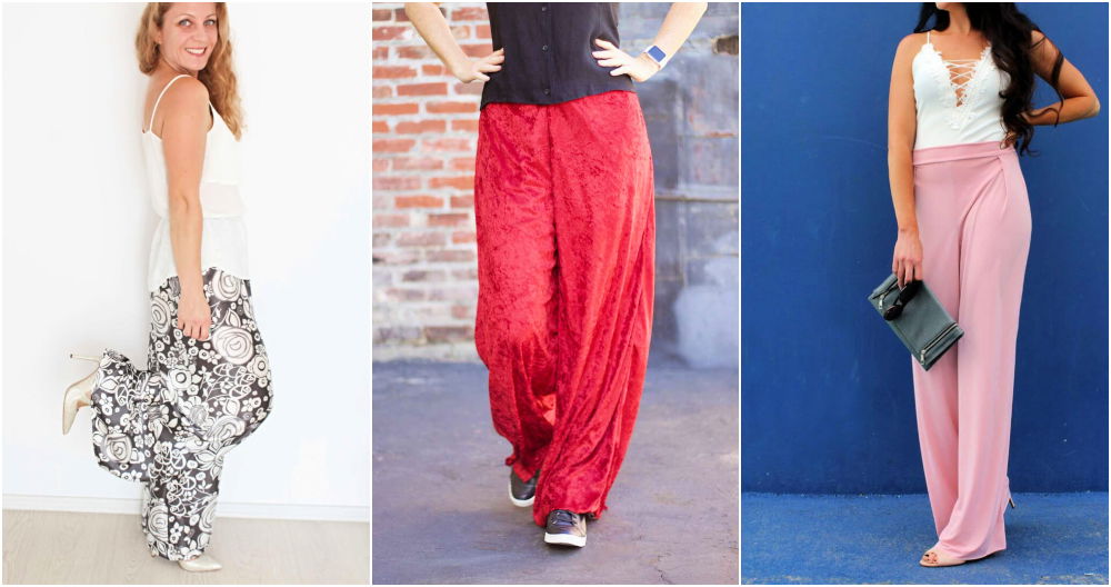 Womens Palazzo Pants Sewing Pattern XS6X  rayena