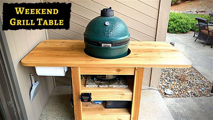 Build a Modern Big Green Egg Table