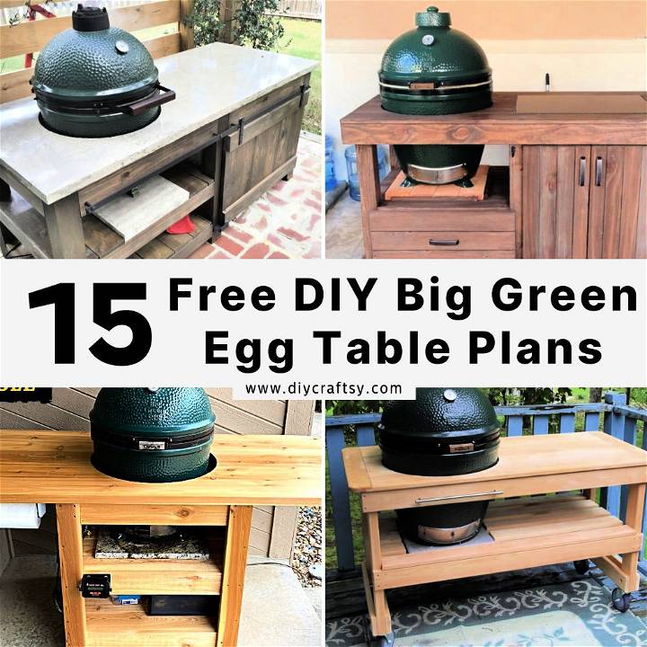 DIY Big Green Egg Table Plans
