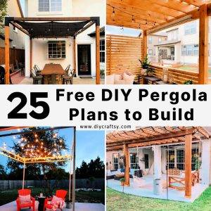 25 Free DIY Pergola Plans (Learn How To Build a Pergola)