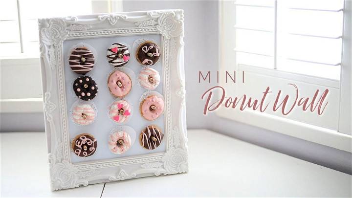 Dollar Store Mini Donut Wall