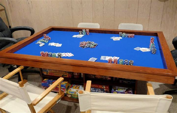 Gaming Table With Built in Game Storage