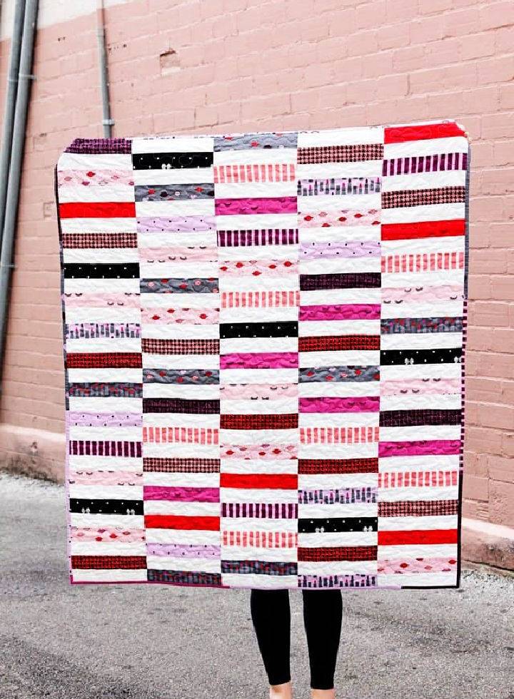 Jelly Roll Strip Quilt Pattern