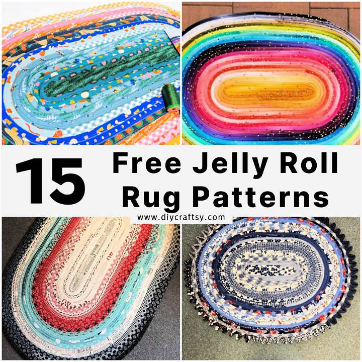 free jelly roll rug pattern