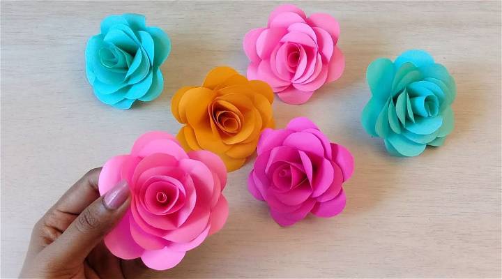 Beautiful DIY 3D Paper Rose