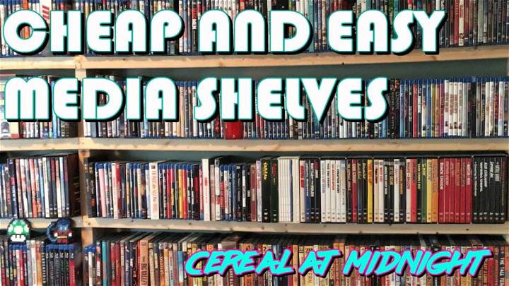 Cheap and Easy DIY Media Shelves