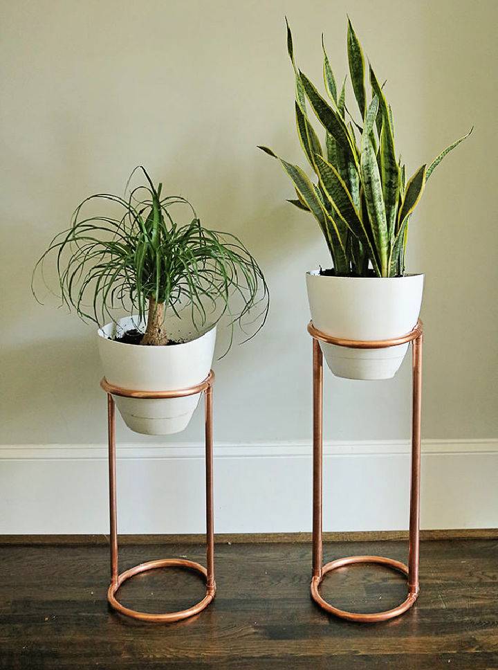 Make a Copper Round Plant Stand