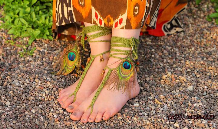Crochet Tribal Barefoot Sandals Pattern