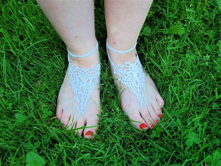 Crocheted Barefoot Sandals Pattern