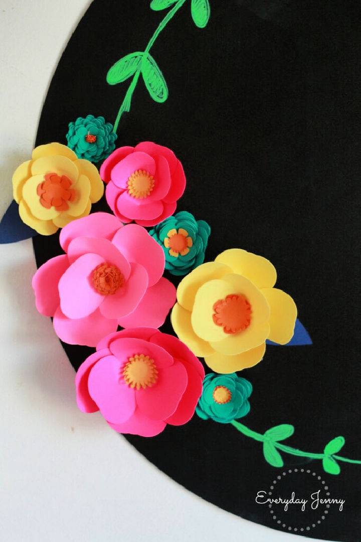 DIY 3D Paper Flower Magnets