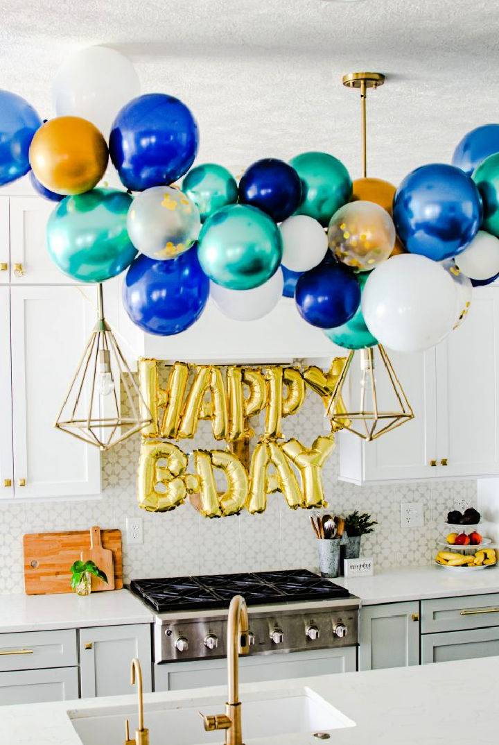 DIY Birthday Balloon Garland
