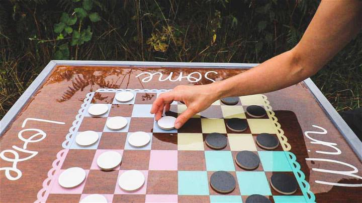 DIY Board Game From an Upcycled Table