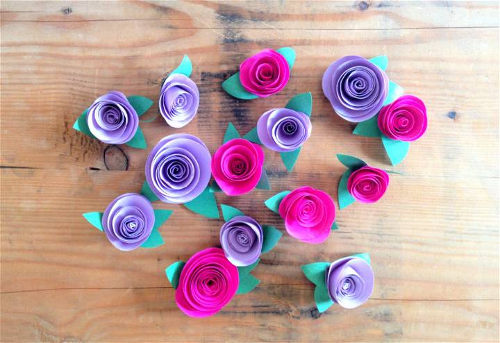 DIY Paper Rose With Details Instructions