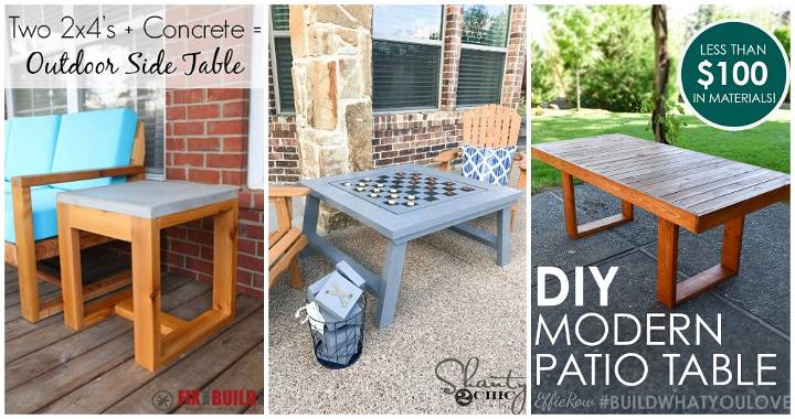 100 Diy Table Ideas That You Can Build, Side Table Cover Ideas