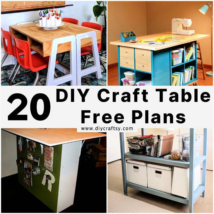 DIY craft table plans