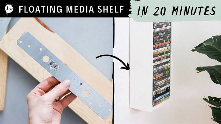 Easy DIY Media Shelf in 20 Minutes