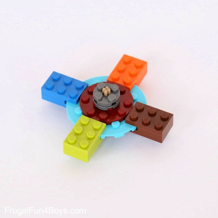 DIY Fidget Spinner With Lego Bricks