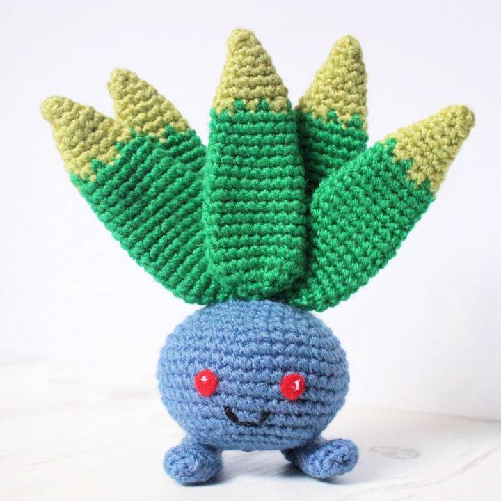Free Crochet Oddish Pokemon Amigurumi Pattern