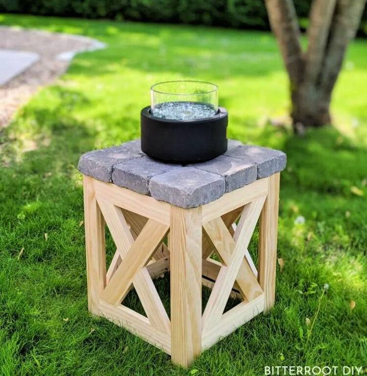 Make a Gas Fire Pit Table for Porch