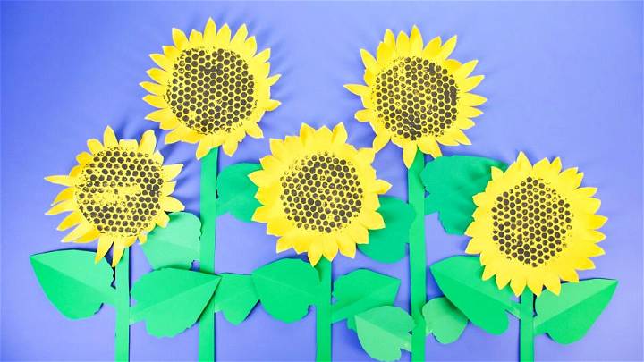 Gorgeous Paper Loops Sunflower Craft With Seeds