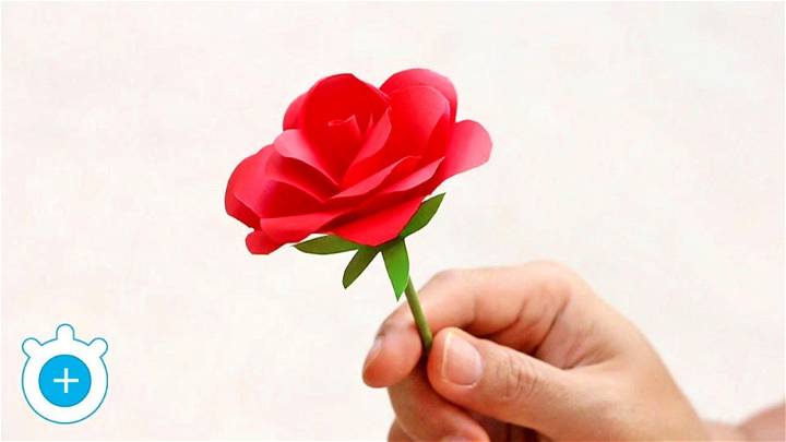 Handmade Paper Rose Flower Tutorial