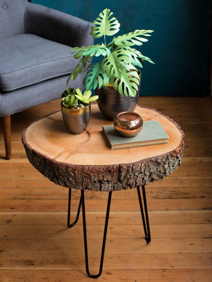 Handmade Wood Slice Table
