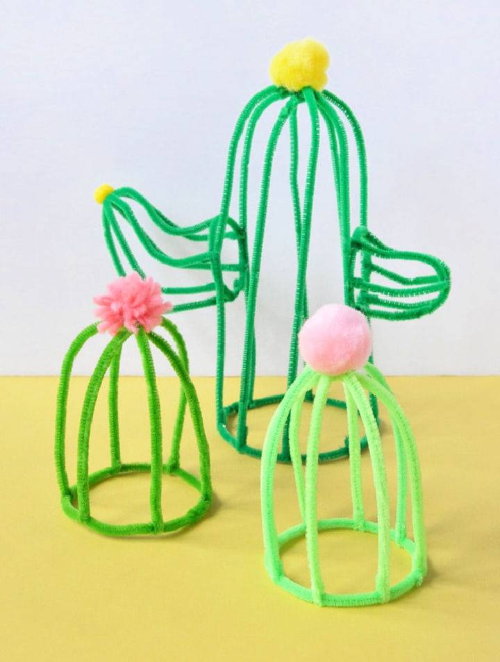 Homemade Pipe Cleaner Cacti