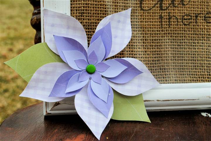 How to Make a 3D Paper Flower