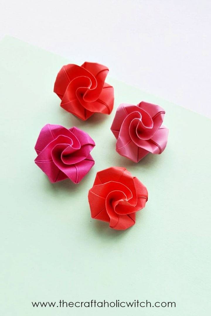 How to Make Origami Rose in Bloom