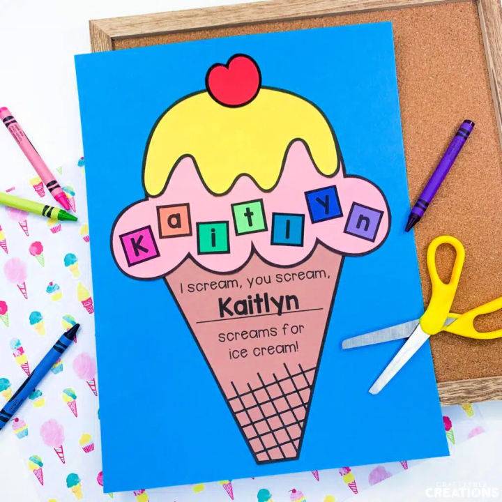 Ice Cream Name Arts and Crafts