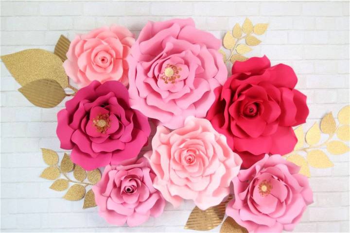 Large Paper Flowers From Cardstock