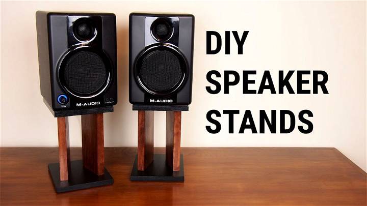 Make Woden Speaker Stands Free Plans