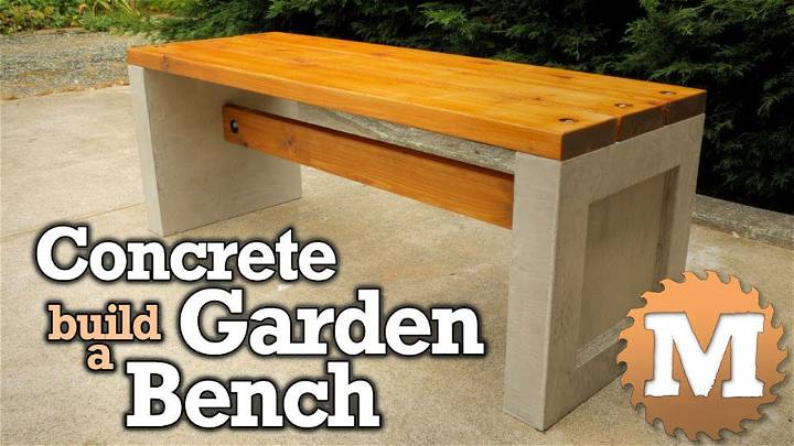 Making a Concrete and Wood Garden Bench