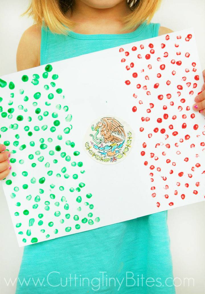 Mexican Flag Craft for Cinco De Mayo
