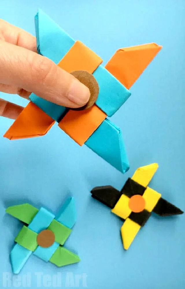 DIY Ninja Fidget Spinner Using Paper