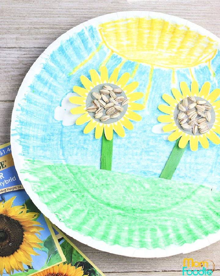 Paper Plate Sunflower Craft
