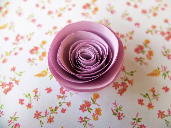 Easy DIY Paper Rose for Children
