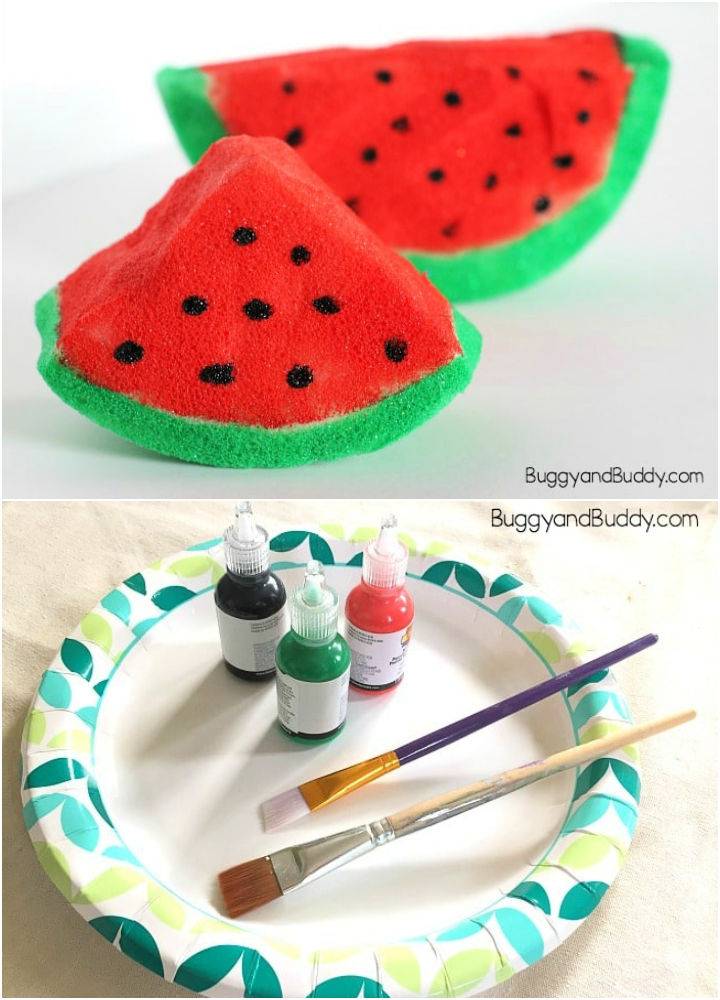 DIY Watermelon Squishy Toy at Home