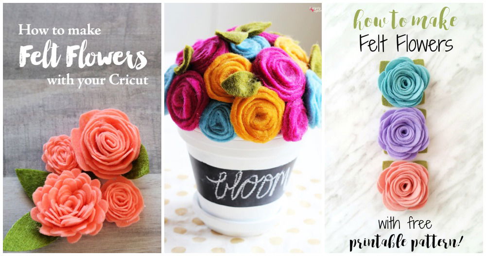 TUTORIAL: DIY Felt Flowers - makeanddogirl.com