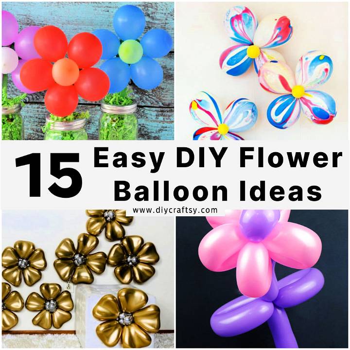 diy flower balloons